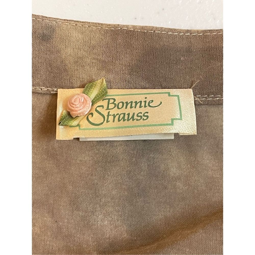 Bonnie Strauss women’s silk button up blouse small - Picture 5 of 6
